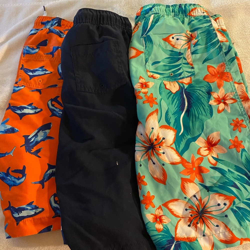Set of three Lands End Mens swimsuits L